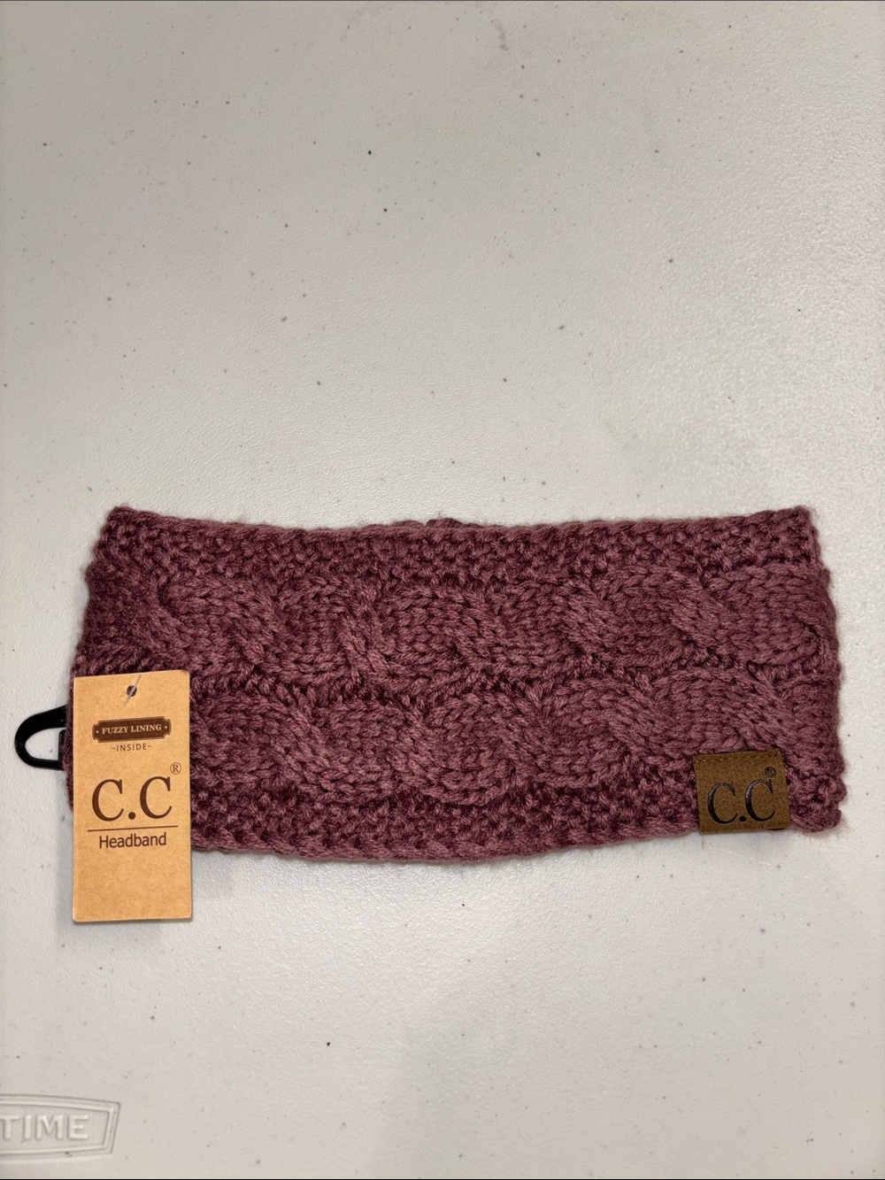 C.C Cable Knit Headband nwt fleece lined
